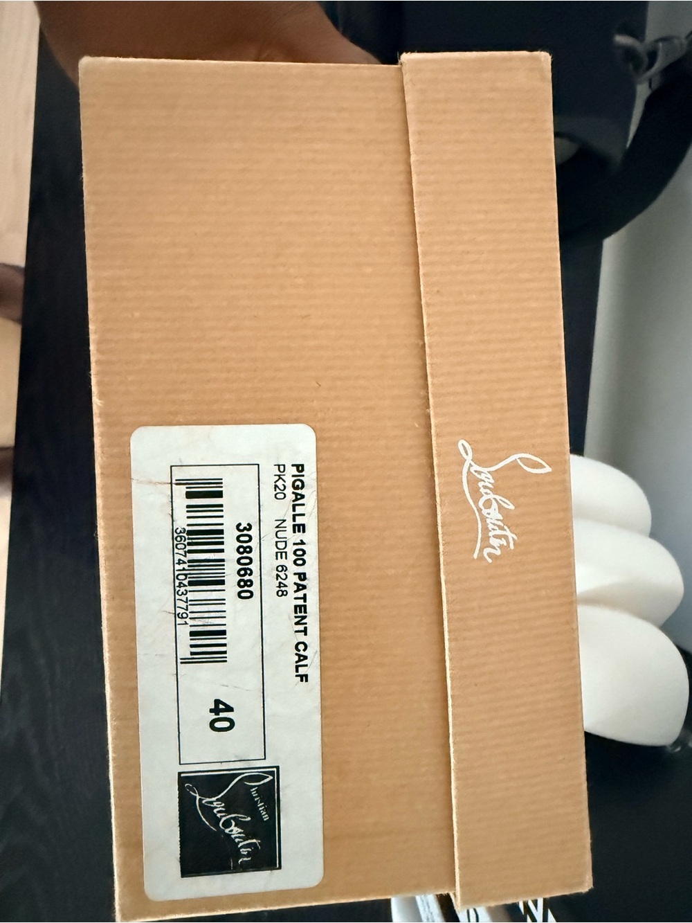Christian Louboutin patent pigalle in nude calf. - Picture 2 of 6